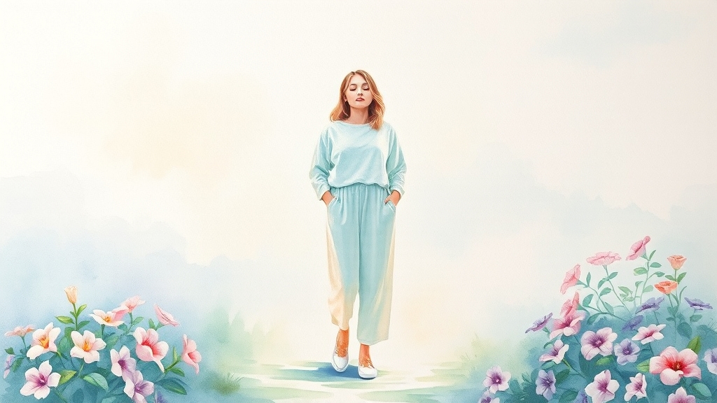 생활 습관으로 헤르페스 관리 (watercolor 스타일)