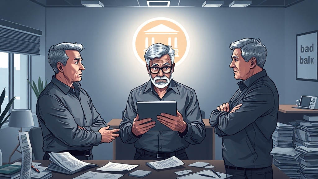 부실채권, 얼마나 심각할까요? (illustration 스타일)