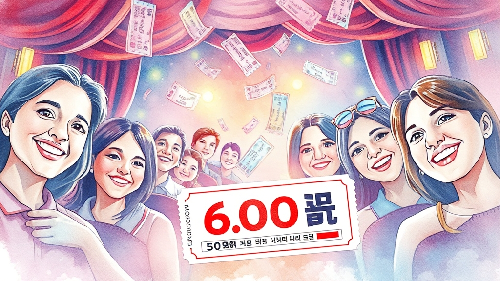 영화 할인쿠폰 개요 (watercolor 스타일)