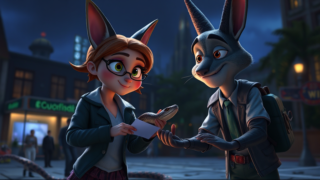 주토피아 2: 줄거리 예상 (realistic 스타일)