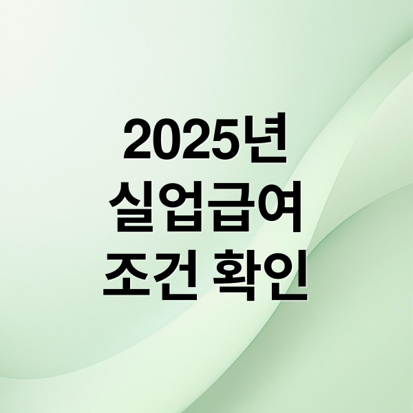 2025년
실업급여
조건 확인 (실업급여 신청 방법 지급액)