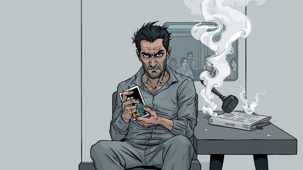 법적 처리와 검찰 수사 결과 (illustration 스타일)