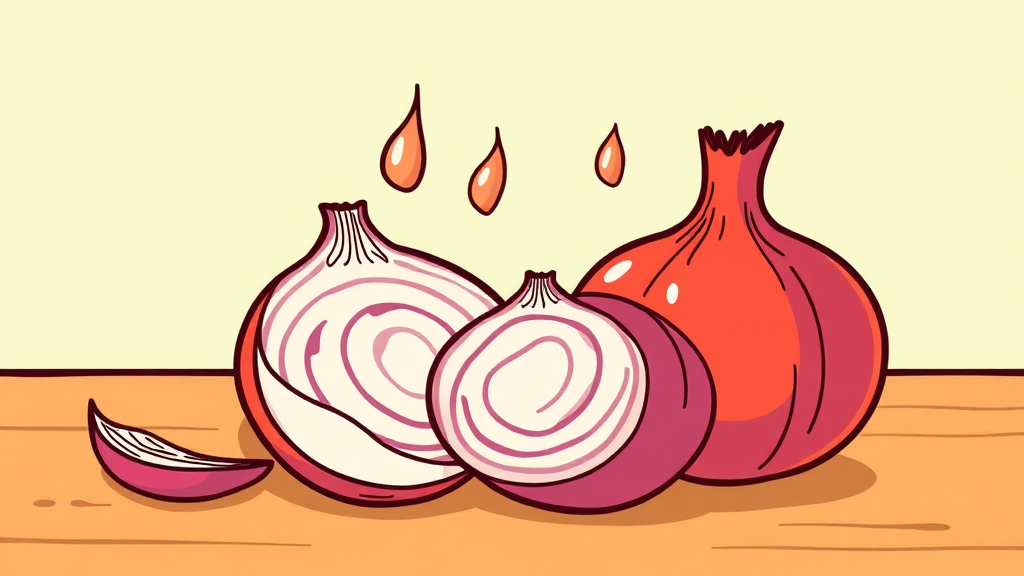 양파즙 섭취 시 주의사항 (cartoon 스타일)