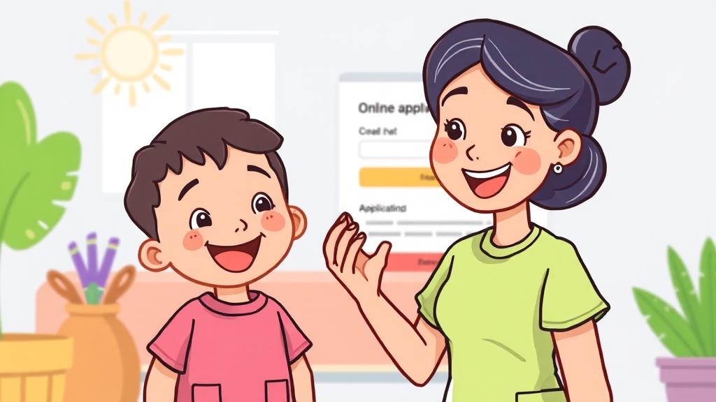 신청 방법 안내 (cartoon 스타일)