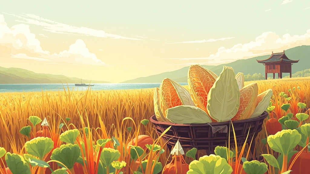 해남 절임배추 특징 (illustration 스타일)