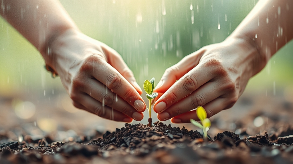 정책자금, 왜 필요할까? (watercolor 스타일)