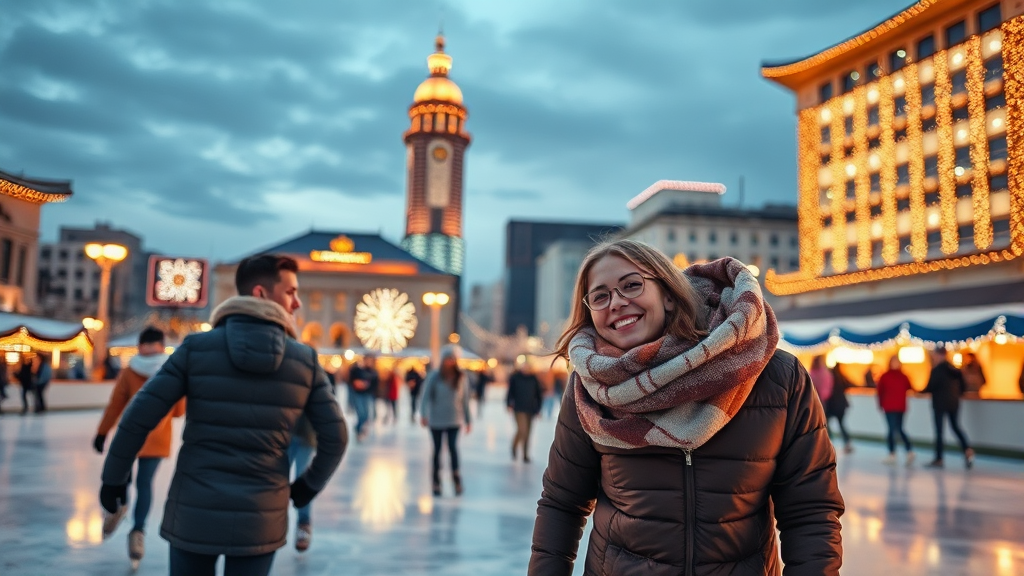 스케이트장 개장 및 운영 (realistic 스타일)