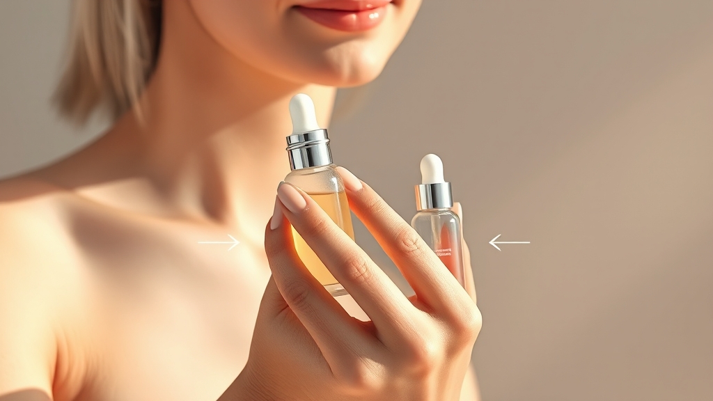 세럼, 에센스, 앰플 차이점과 사용 순서 (realistic 스타일)