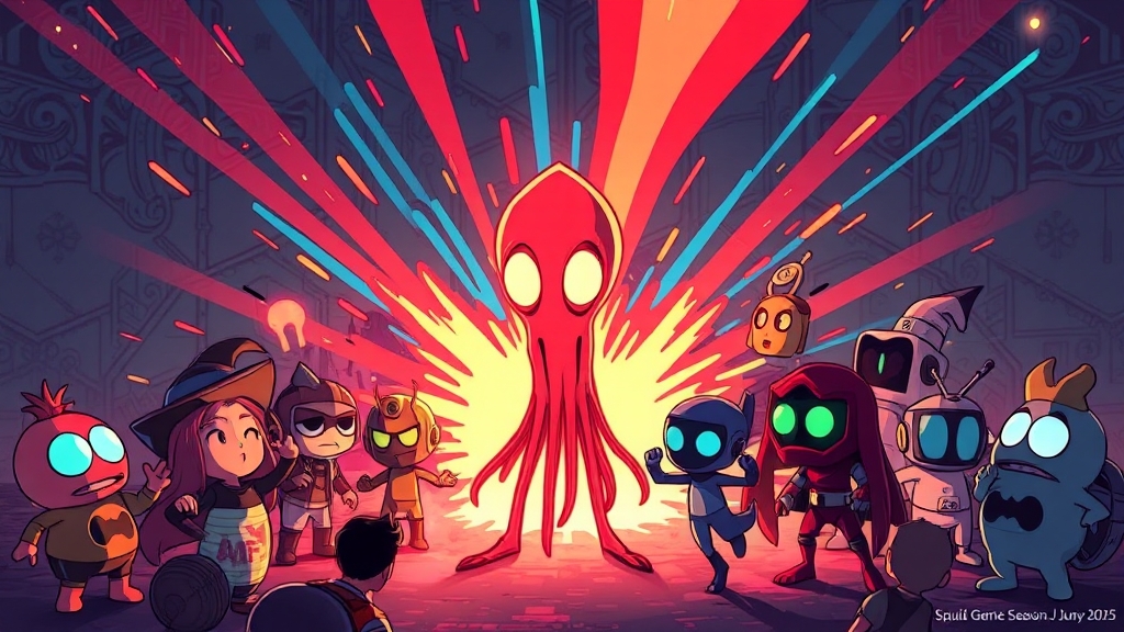 오징어 게임 시즌3 공개일과 제작 현황 (cartoon 스타일)