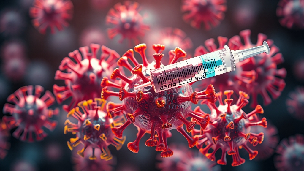 독감 백신 종류: 3가 vs 4가 (realistic 스타일)