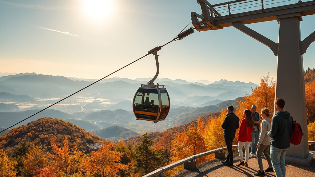 발왕산 가는 길 & 주차 정보 (realistic 스타일)