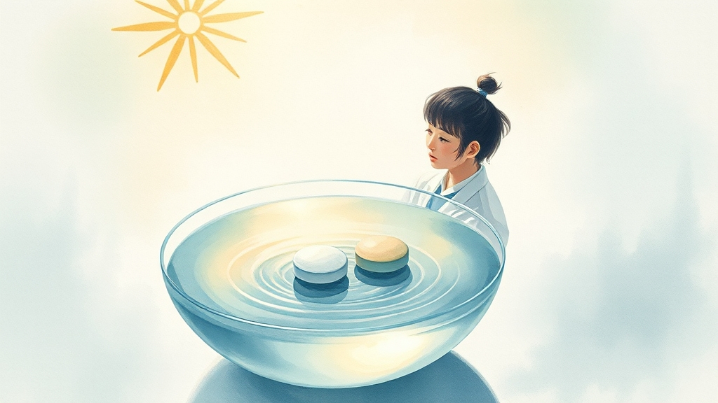 복용 방법 및 주의사항 (watercolor 스타일)