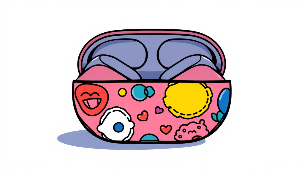 갤럭시 버즈4 커스텀 랩: 특별한 경험과 트렌드 (cartoon 스타일)