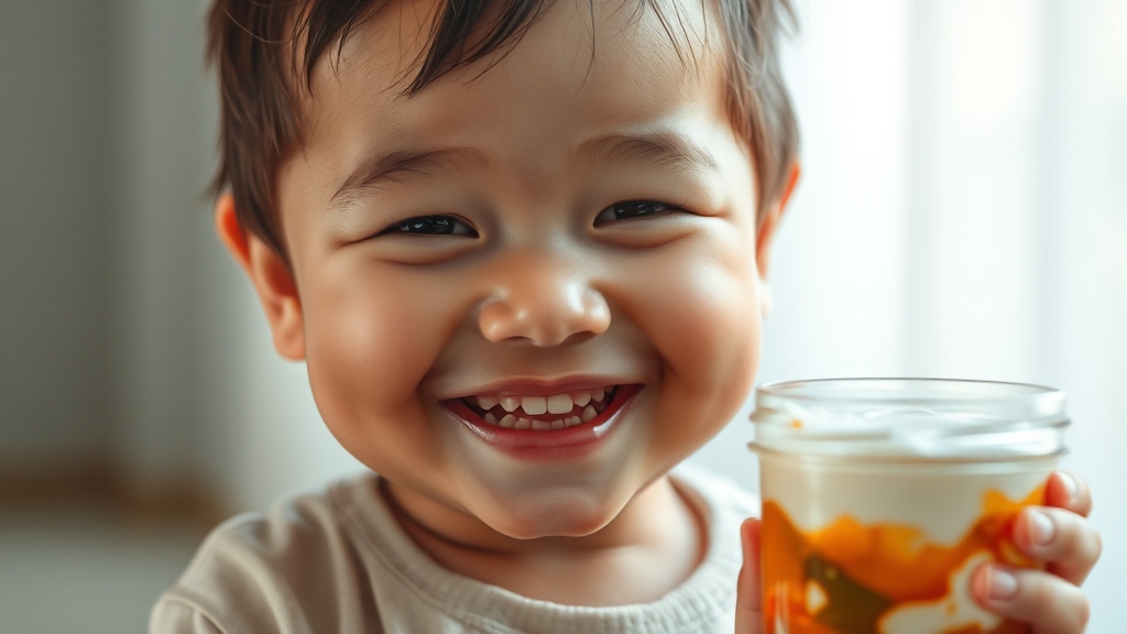 장 건강 관리의 필요성 (realistic 스타일)