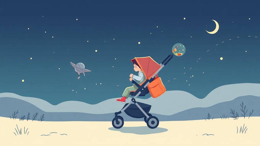 3초 만에 접히는 마법: 휴대성과 보관의 혁신 (illustration 스타일)