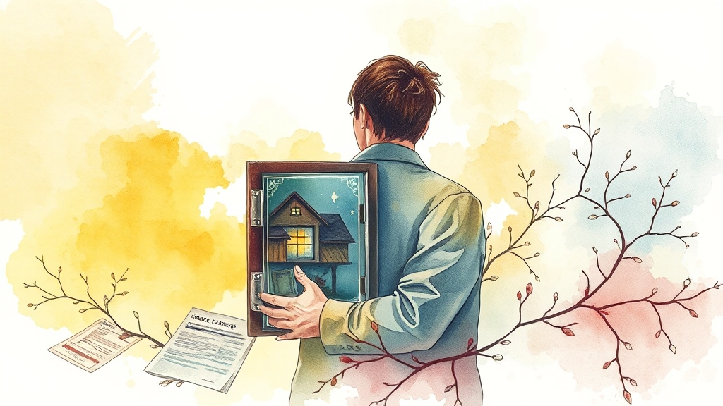 개인사업자, 아파트 담보대출 전략 (watercolor 스타일)