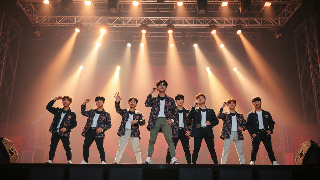 4년 연속 톱 10: 스트레이 키즈의 꾸준한 성장 (realistic 스타일)