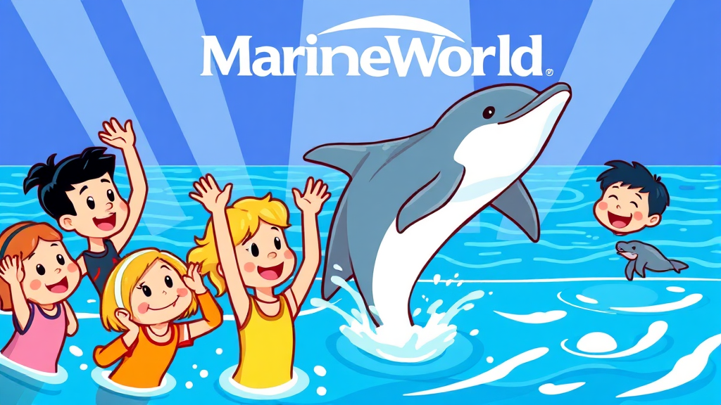 운영 시간 및 주요 시설 (cartoon 스타일)