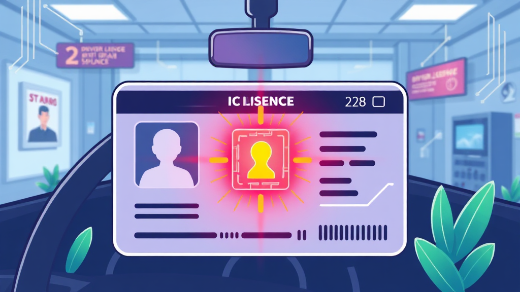 IC 운전면허증 발급 방법 (illustration 스타일)