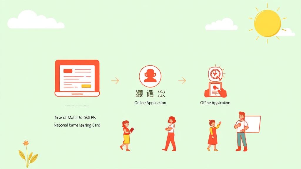 2026년 국민내일배움카드 신청, 이렇게 쉬웠나요? (단계별 신청 방법) (illustration 스타일)