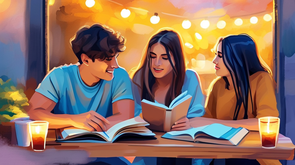 밤샘 공부와 급한 과제 해결의 최적 장소: 대구 북구 스터디카페 (watercolor 스타일)