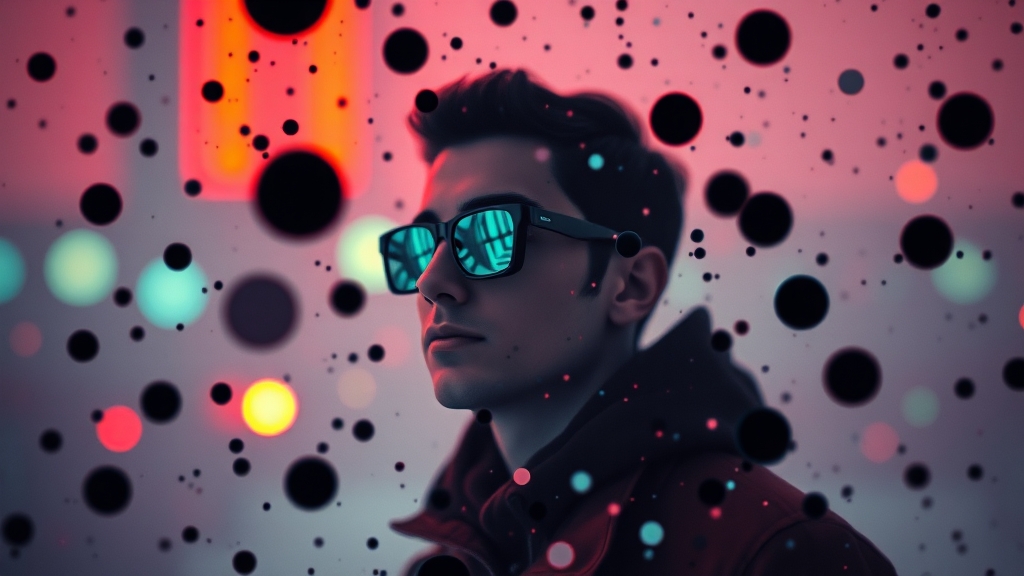 비문증, 왜 생기는 걸까요? (popart 스타일)