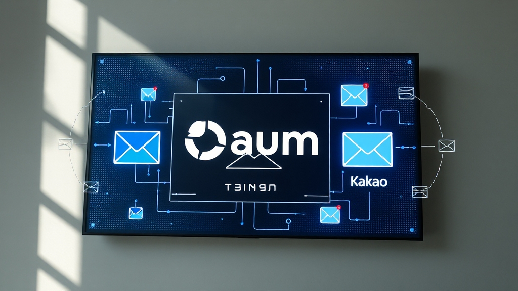 다음 메일 & 한메일 계정 통합 (realistic 스타일)