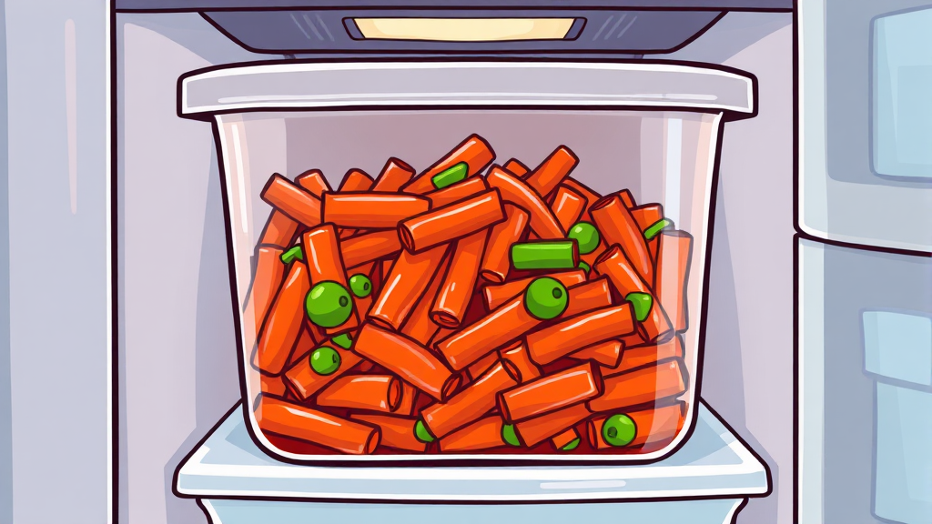 김치 보관 & 숙성: 맛있게 즐기기 (cartoon 스타일)