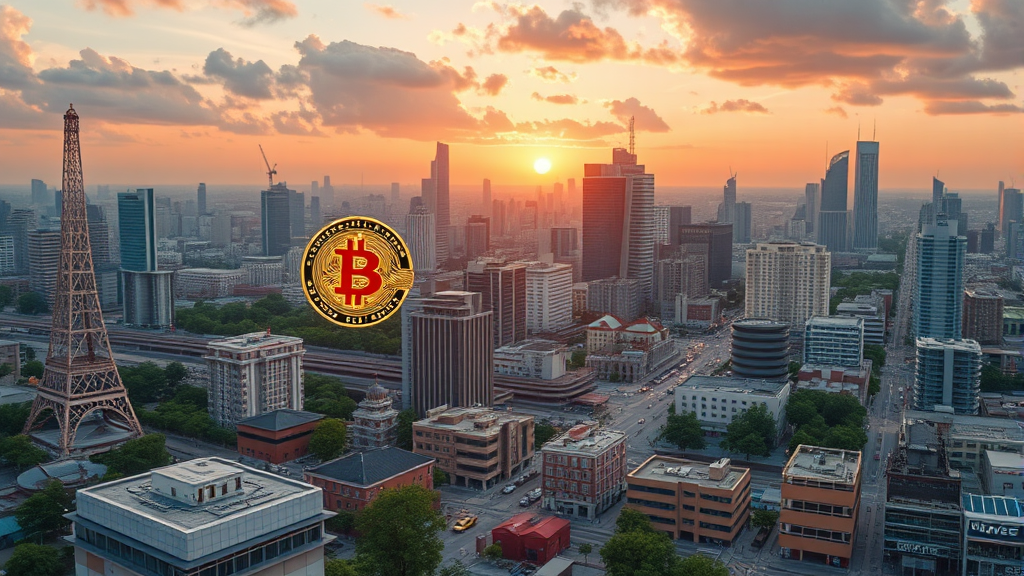 코인 채굴 회사의 기술적 강점 (realistic 스타일)