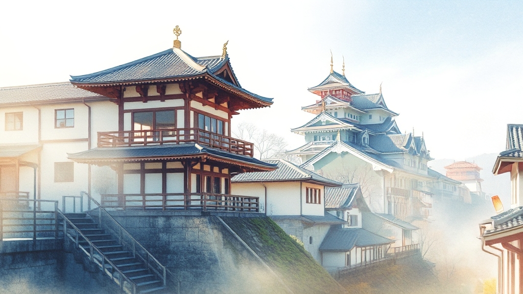 마쓰야마, 어떤 곳? (watercolor 스타일)