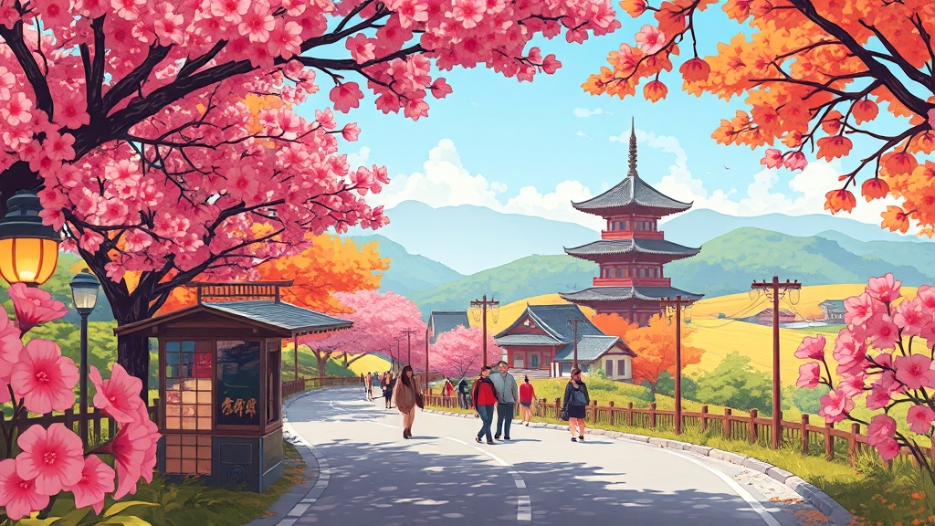 가을 여행, 어디로 떠날까? (cartoon 스타일)