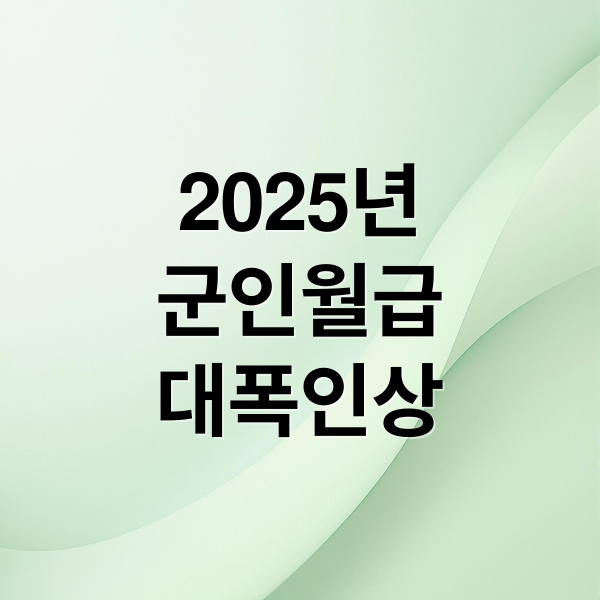 2025년
군인월급
대폭인상 (국군의 날 77주년 병사 월급)