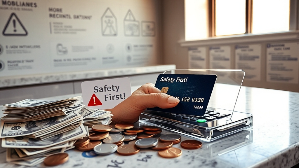 현금화 시 주의사항 및 안전 점검 (realistic 스타일)