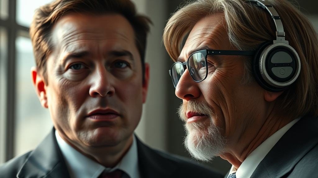 AI 규제 및 안전성 논쟁 (realistic 스타일)