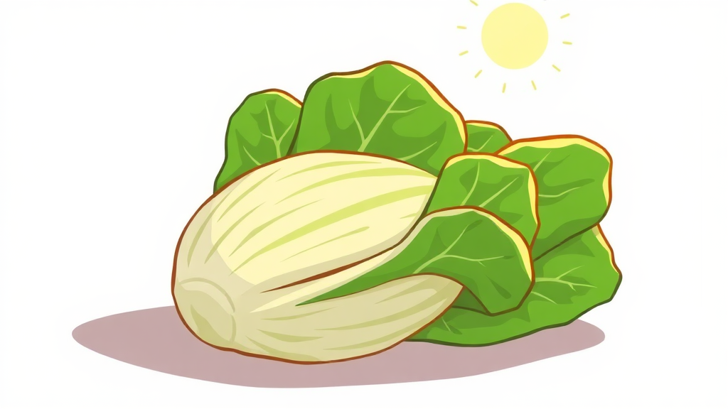 봄동의 모든 것: 특징, 효능, 그리고 고르는 법 (cartoon 스타일)