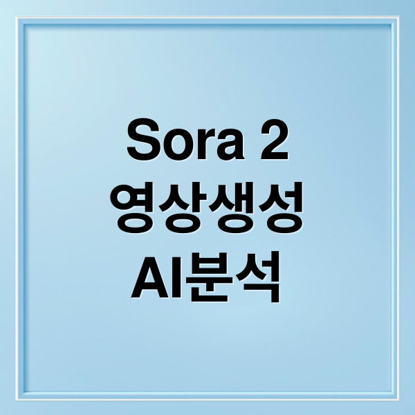 Sora 2
영상생성
AI분석 (Sora 2 새 기능)
