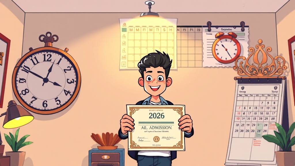 2026 정시 일정, 꼼꼼히 확인! (cartoon 스타일)