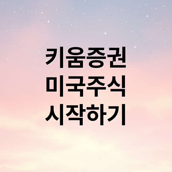 키움증권
미국주식
시작하기 (키움증권)