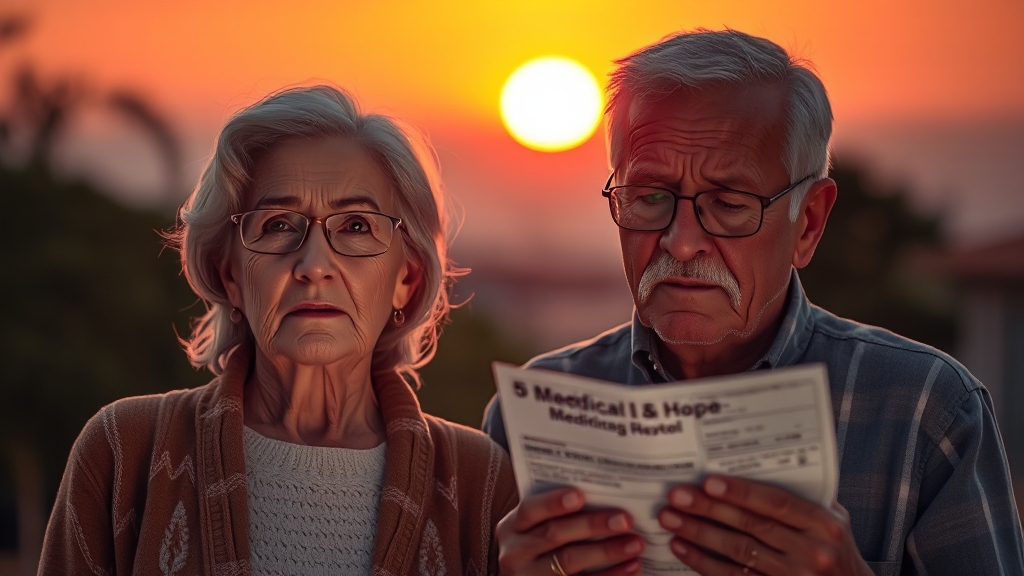 50대 암 발병률 및 치료비 (realistic 스타일)