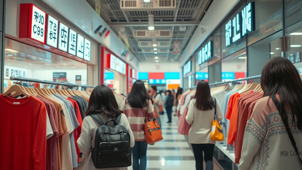 유니클로 제품 가격 비교 (한국 vs 일본) (realistic 스타일)