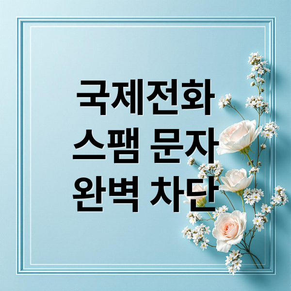 국제전화
스팸 문자
완벽 차단 (국제전화 문자 차단 통신사 스팸)