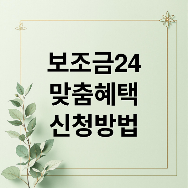 보조금24
맞춤혜택
신청방법 (보조금24시)