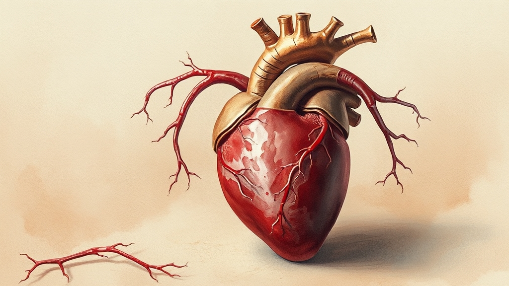 동맥경화증이란? (watercolor 스타일)