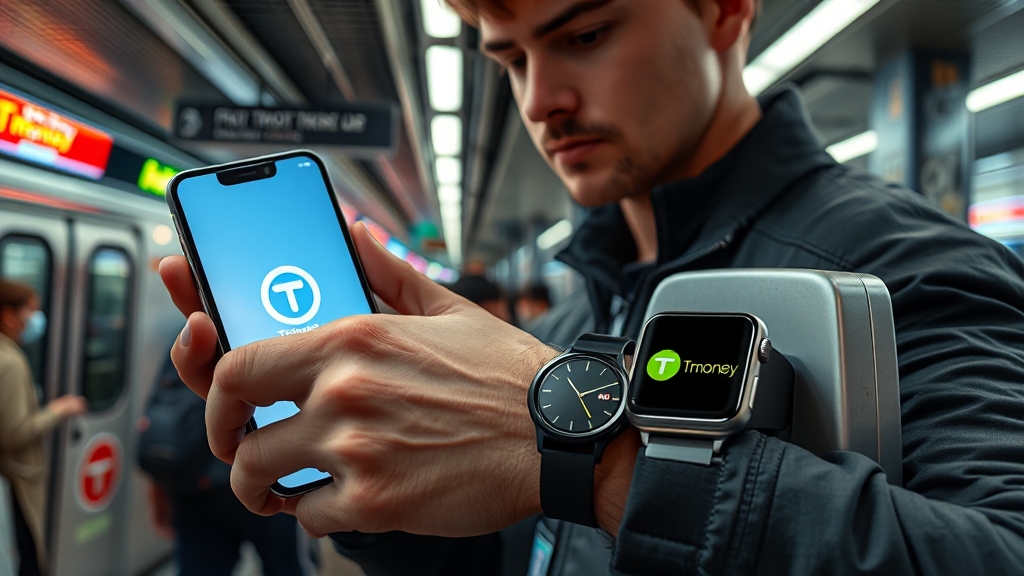 티머니 등록 및 활성화 (realistic 스타일)