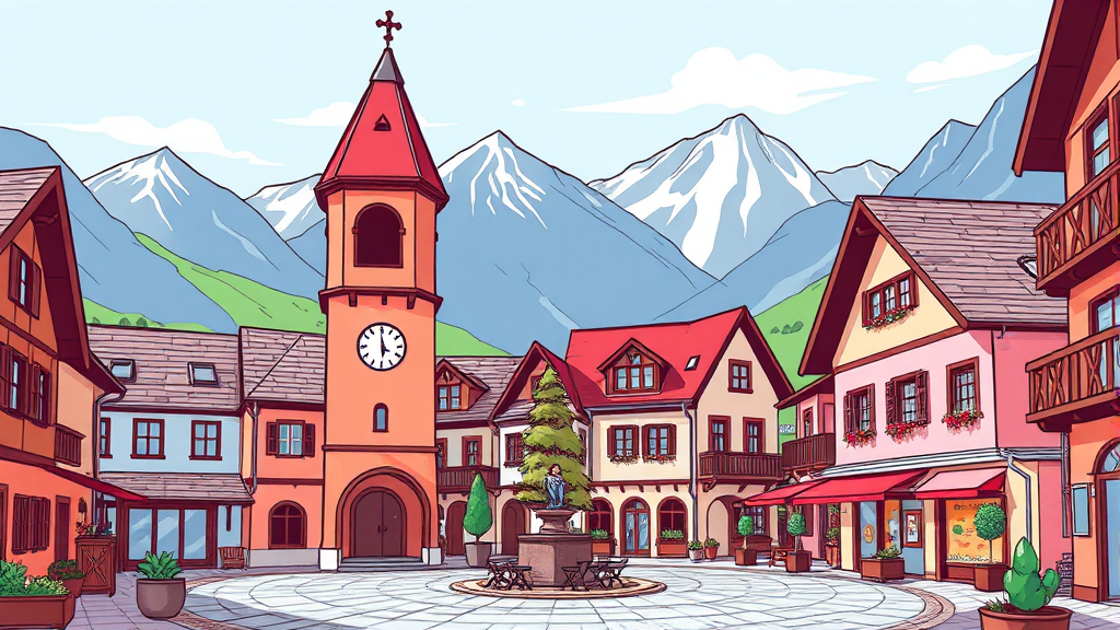 티롤빌리지 인생샷 포토존 & 촬영 팁 (cartoon 스타일)