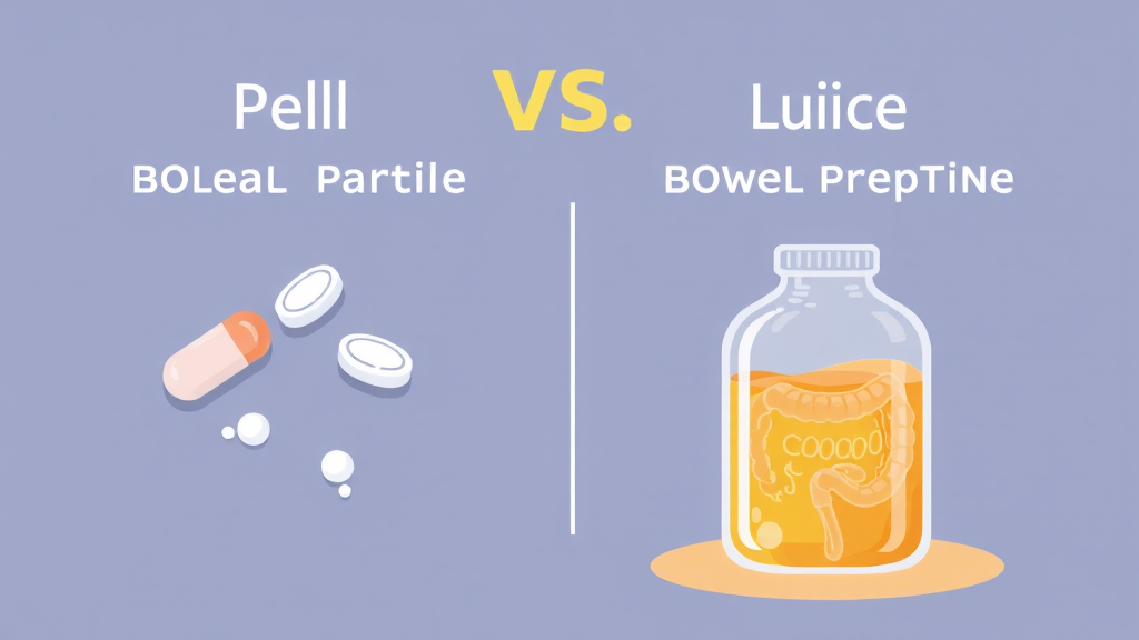 장 정결제 종류와 선택 (illustration 스타일)