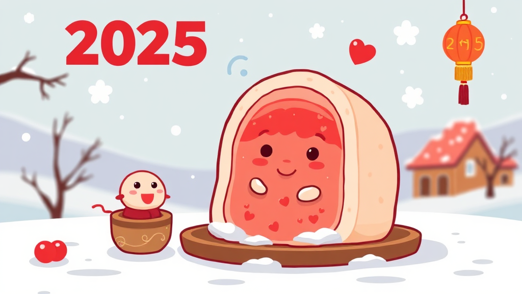 2025년 애동지 날짜와 특징 (cartoon 스타일)