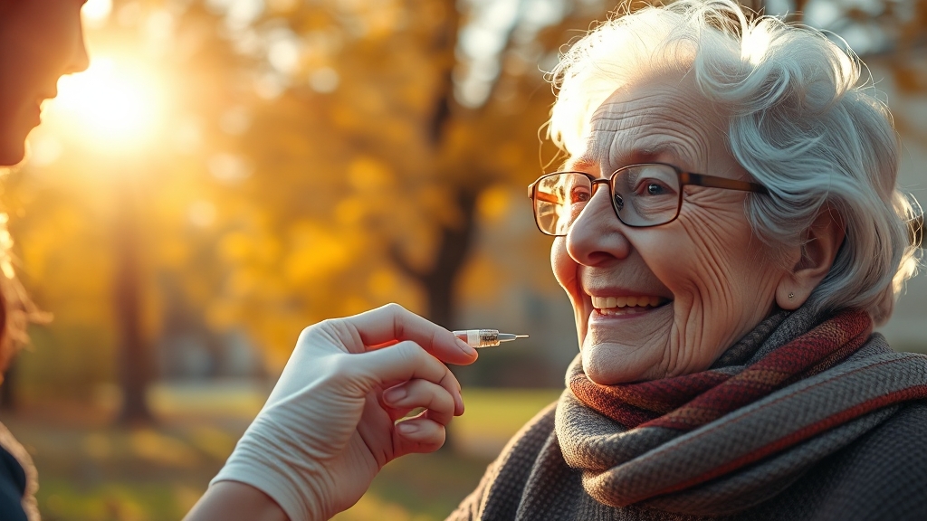 독감 위험군 & 합병증 (realistic 스타일)