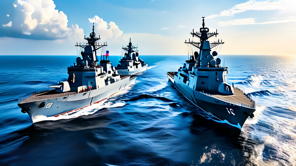 미국, 동맹국에 군함 파견 요구: 한국 압박의 이유 (realistic 스타일)