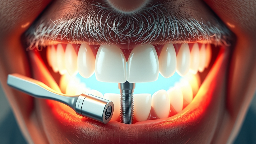 임플란트 관리, 왜 중요할까? (illustration 스타일)